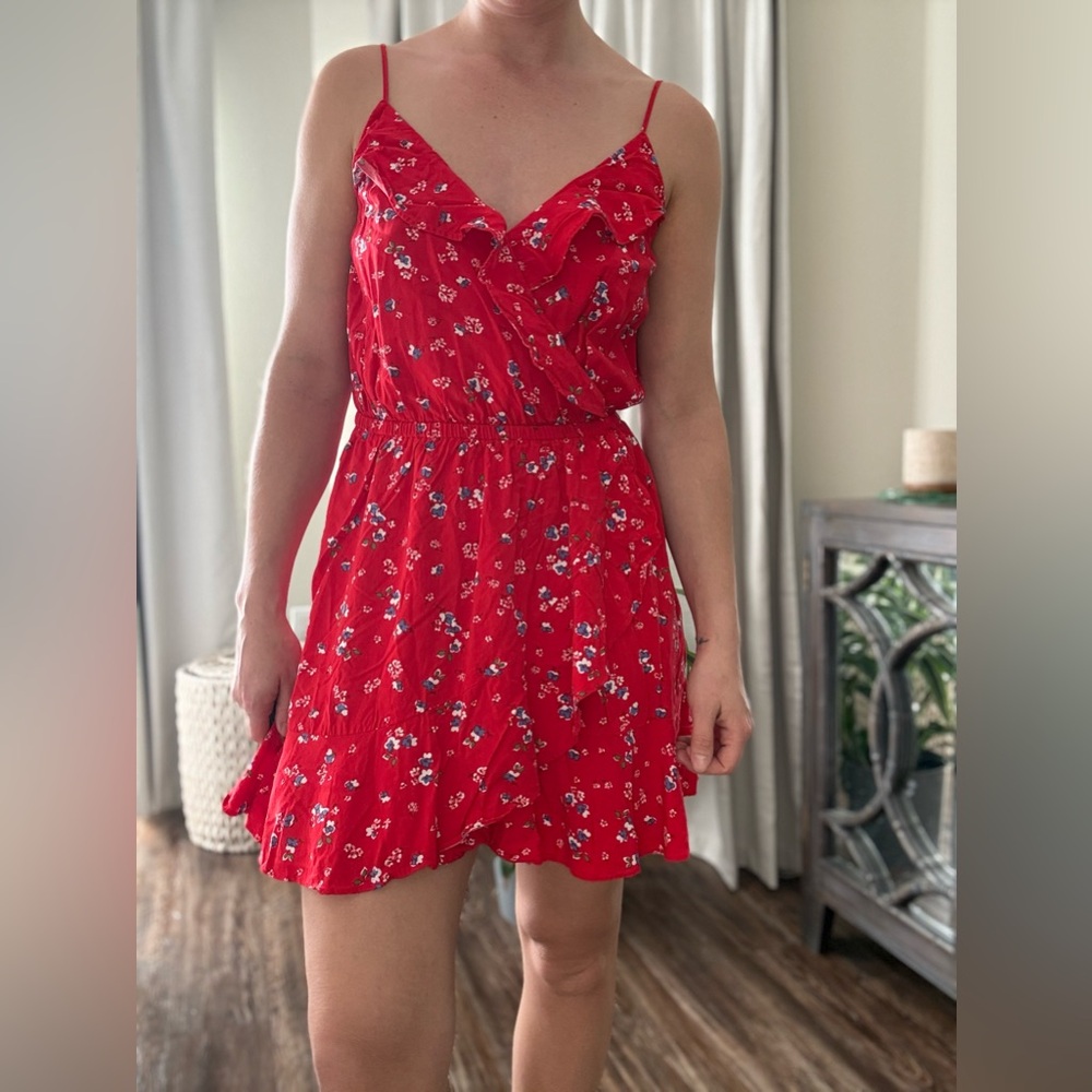 Red Floral Ruffle Sundress - Women - Picture 2 of 7